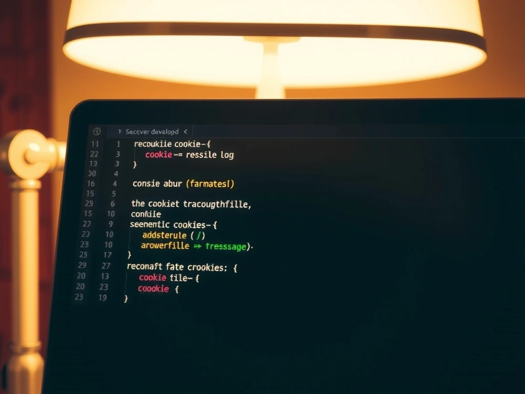 Console log showing cookie creation