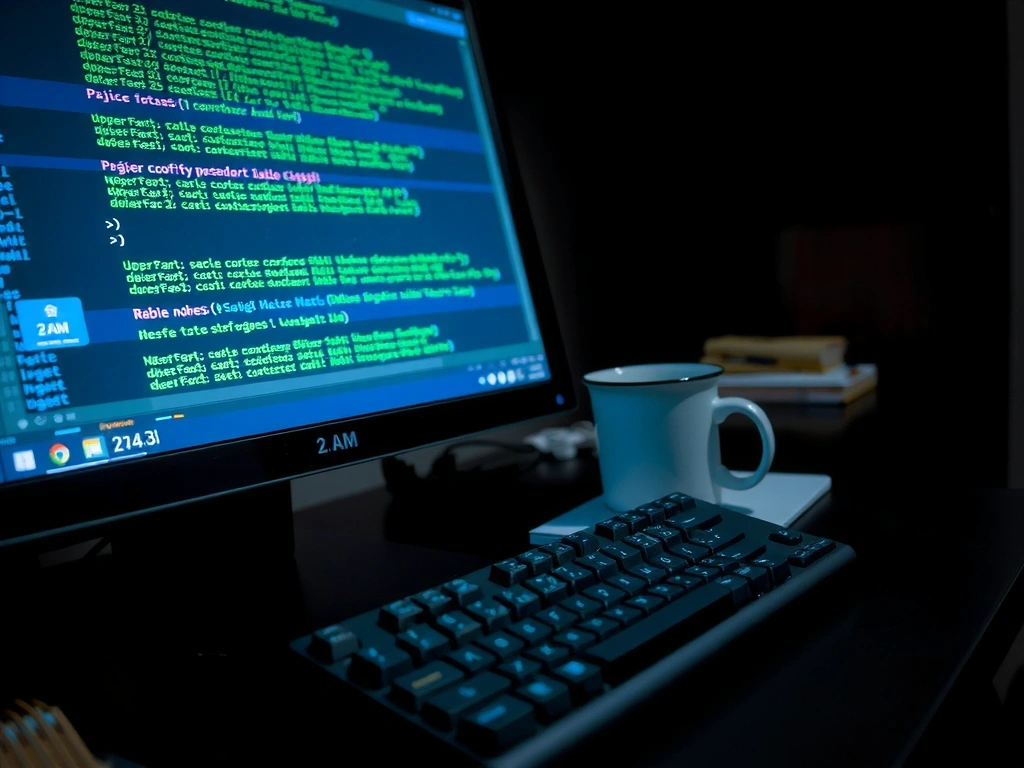 Late-night development session